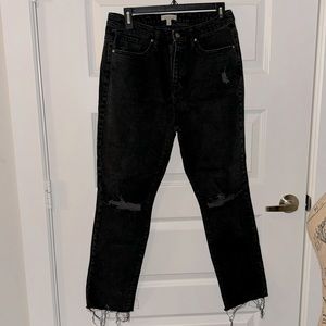 Wonderly Distressed, Crop Jeans